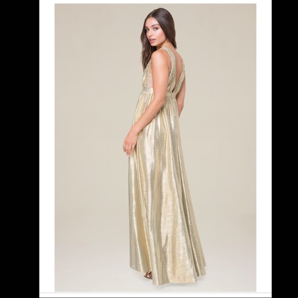 Bebe Double V Metallic Gown - Picture 5 of 5